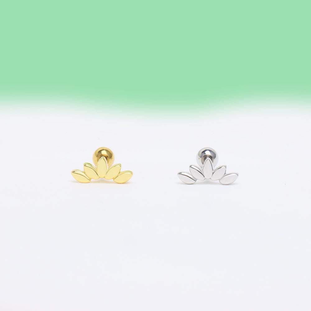 Leaf Stud - OhmoJewelry