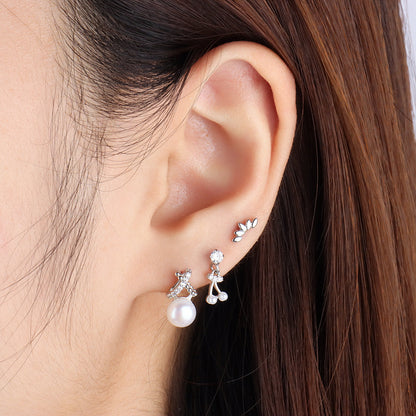 Leaf Stud - OhmoJewelry