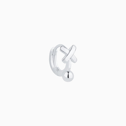 Letter X Helix Hoop - OhmoJewelry