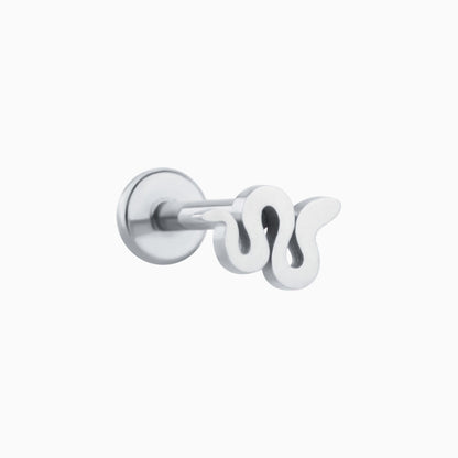 Lively Snake Stud - OhmoJewelry