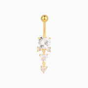 Love Bow Belly Ring - Stainless Steel - Navel - Oumo Jewelry