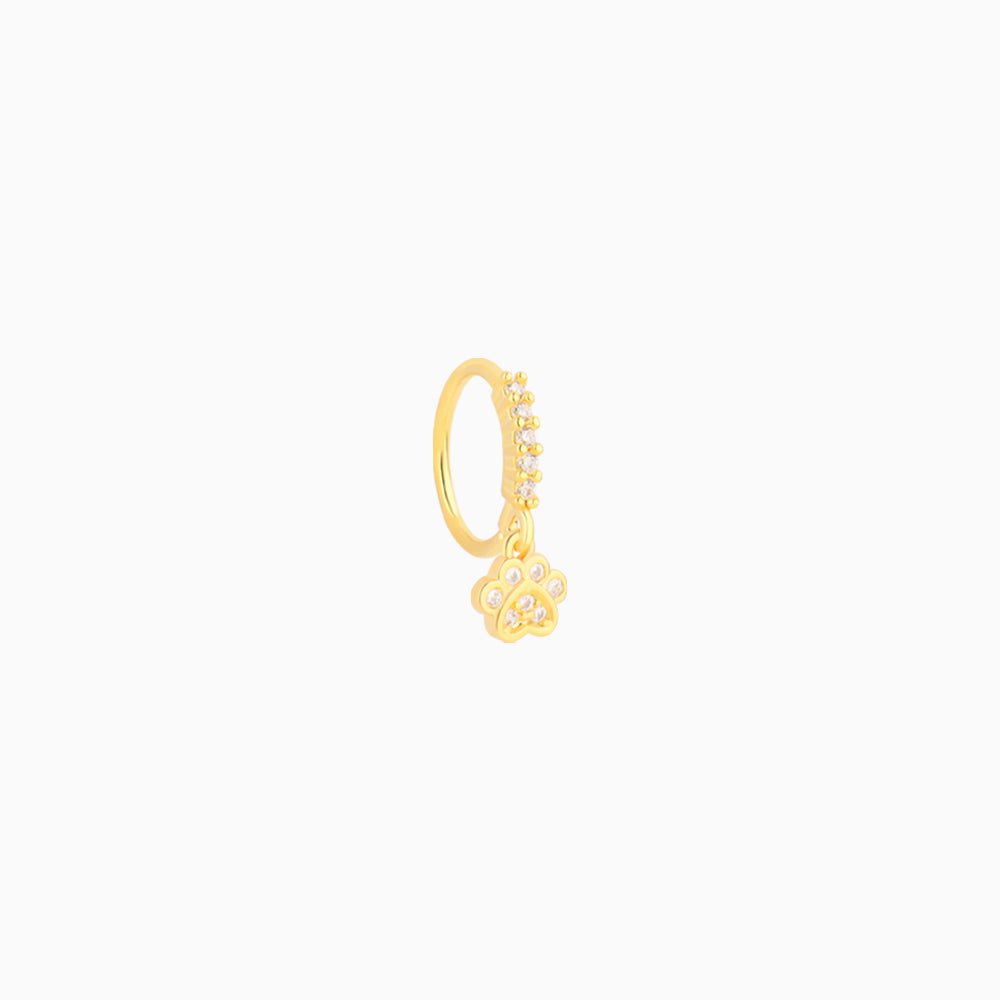 Love Cat Paw Hoop - Stainless Steel - Septum - Oumo Jewelry