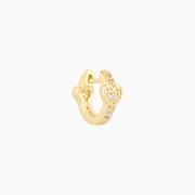 Love Helix Hoop - Brass - Upper Lobe, Helix - Oumo Jewelry