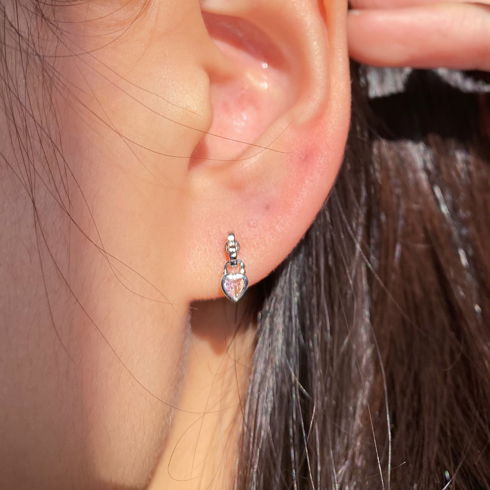Love Key - Stainless Steel - Upper Lobe, Flat - Oumo Jewelry