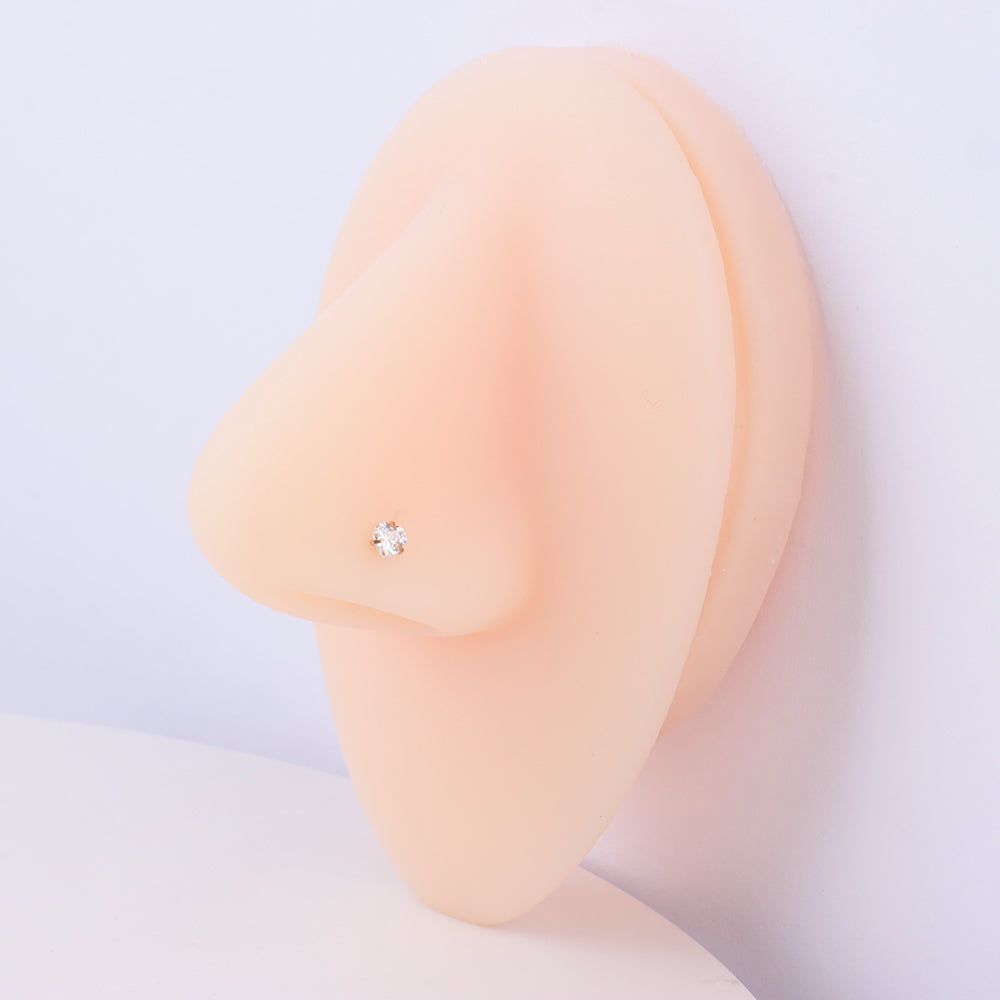 Love Nose Stud - OhmoJewelry