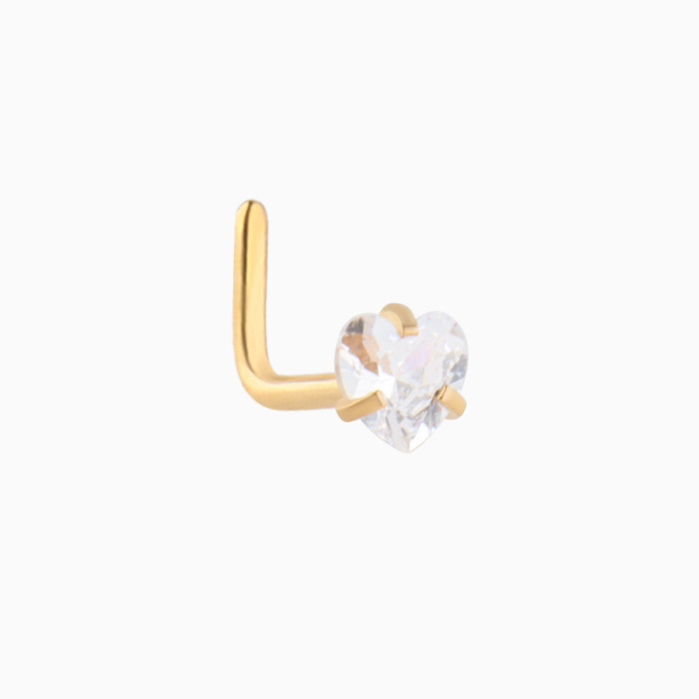 Love Nose Stud - OhmoJewelry