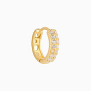 Love Sparkle Helix Hoop - Stainless Steel - Upper Lobe, Helix - Oumo Jewelry