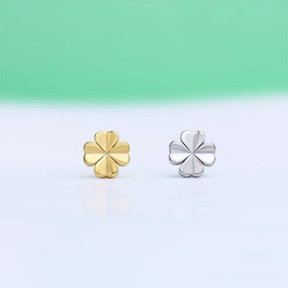 Lucky Four Leaf Clover Stud - OhmoJewelry