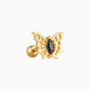 Magic Butterfly Stud - Stainless Steel - Upper Lobe, Helix - Oumo Jewelry
