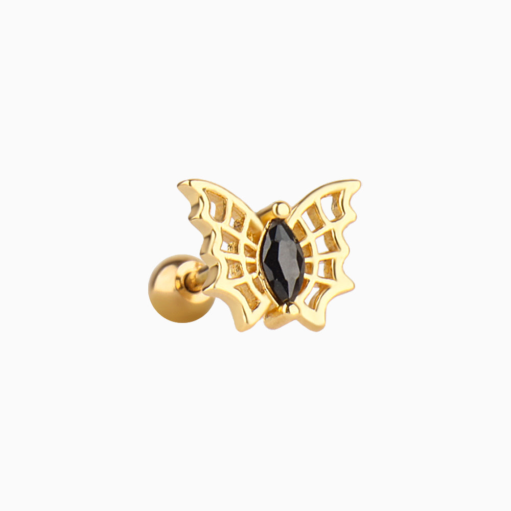 Magic Butterfly Stud - Stainless Steel - Upper Lobe, Helix - Oumo Jewelry