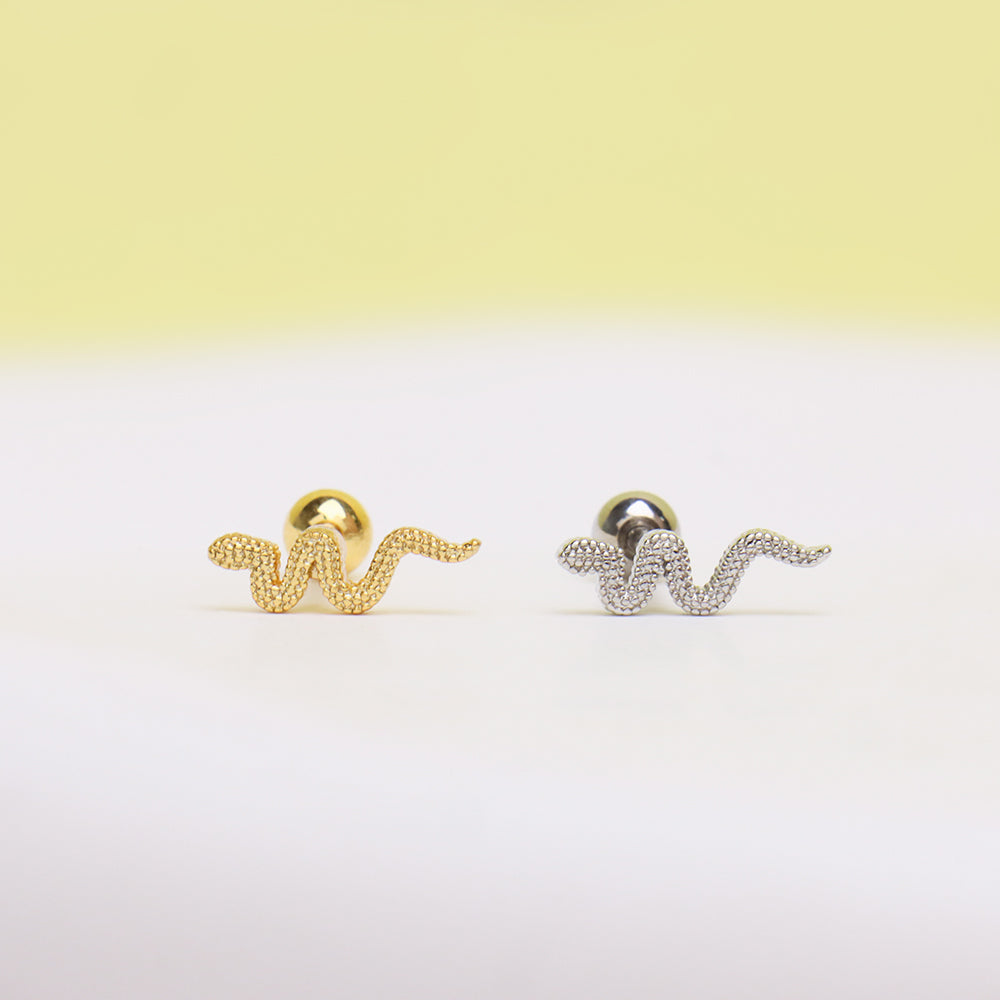 Mini Sexy Snake Stud - OhmoJewelry