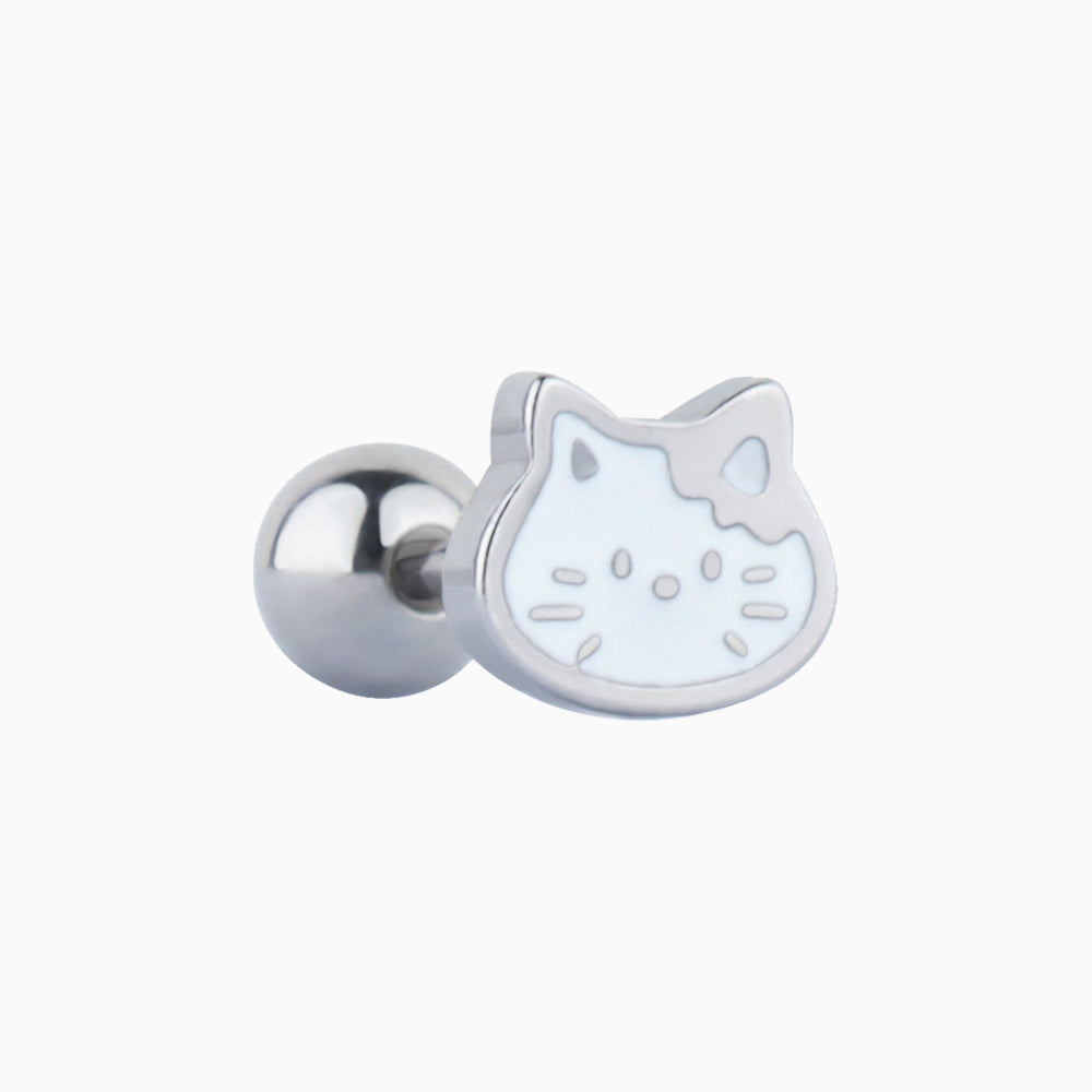 Moody Cat Stud - OhmoJewelry