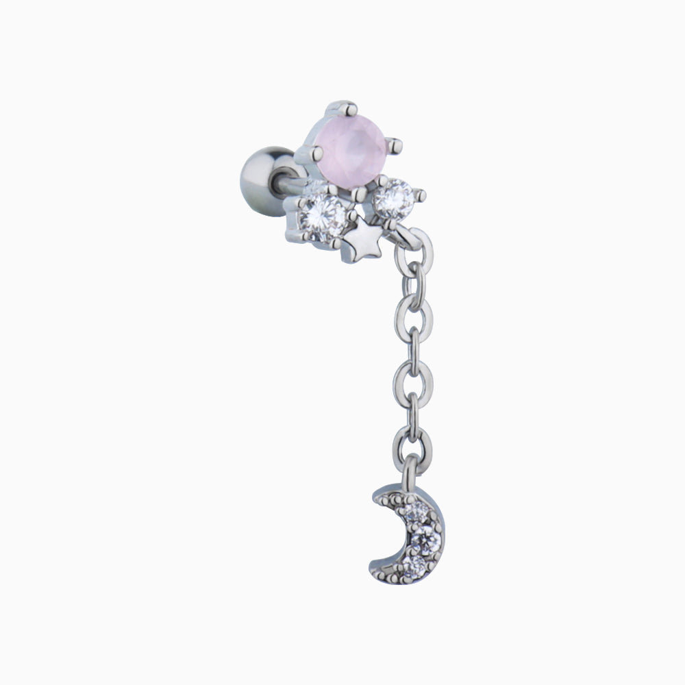 Moon Drop Stud - OhmoJewelry