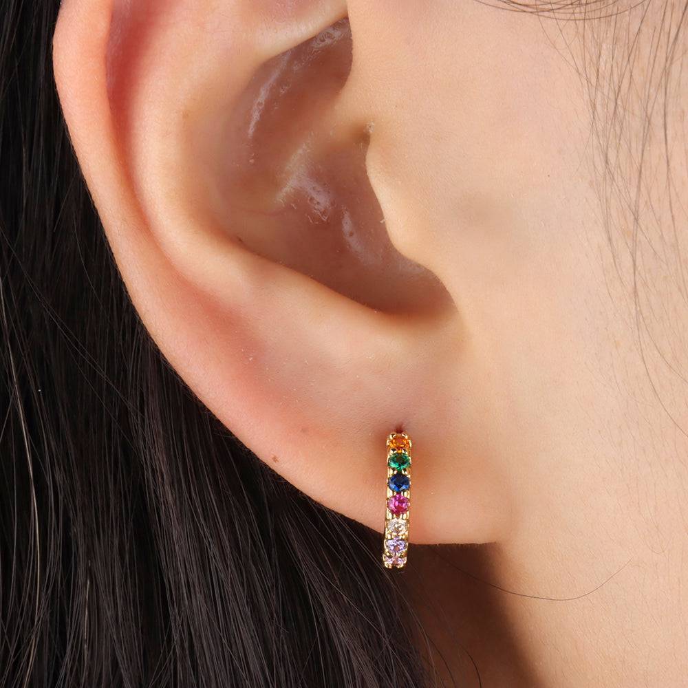 Delightful Basic Hoop - Stainless Steel - Lobe - Oumo Jewelry