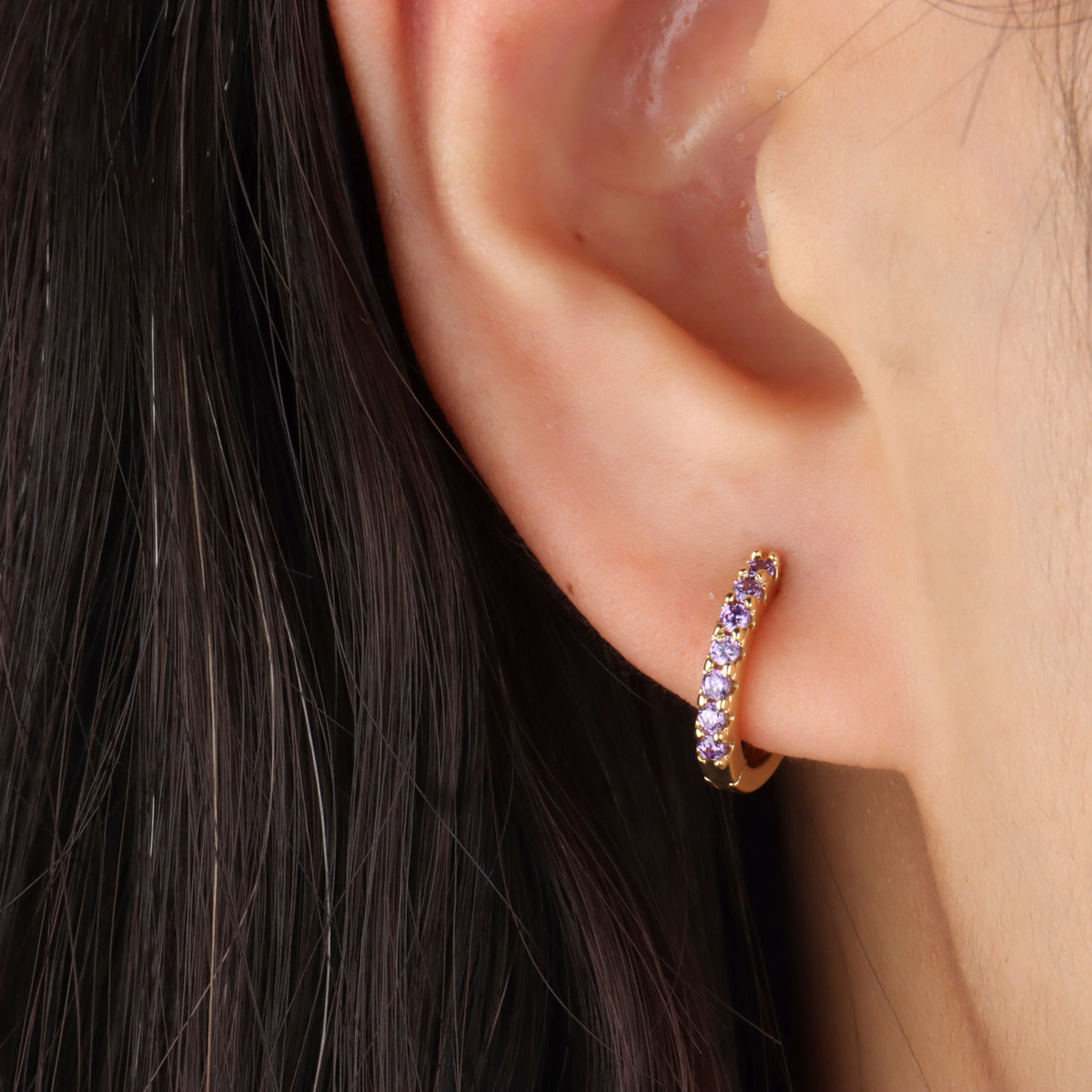 Delightful Basic Hoop - Stainless Steel - Lobe - Oumo Jewelry