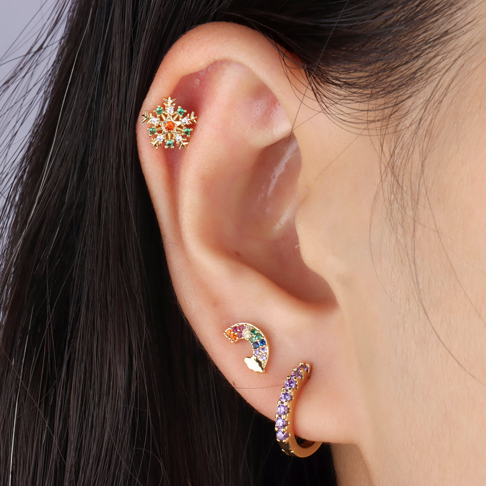 Delightful Basic Hoop - Stainless Steel - Lobe - Oumo Jewelry