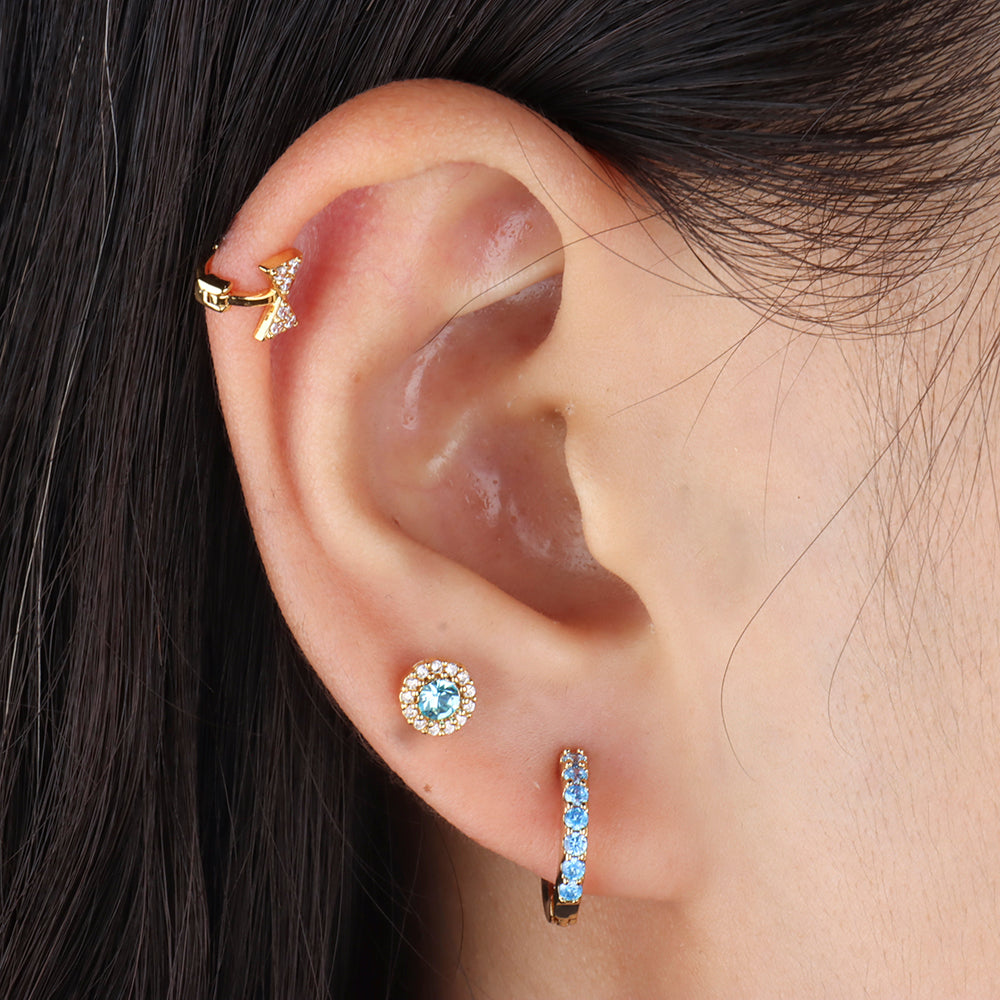 Delightful Basic Hoop - Stainless Steel - Lobe - Oumo Jewelry