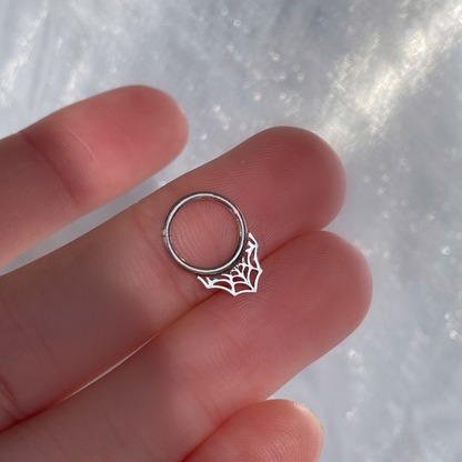 Net Septum Clicker Nose Ring - OhmoJewelry