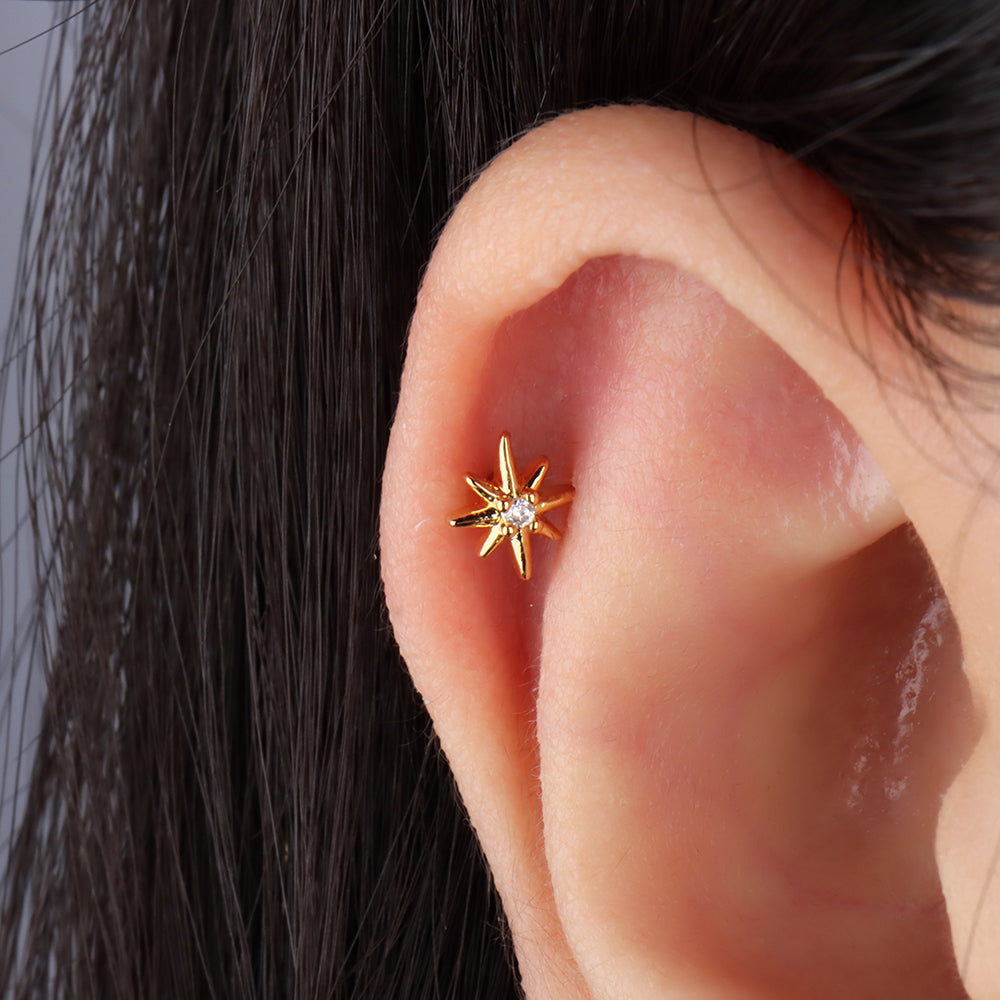 Octagonal Star Stud - OhmoJewelry