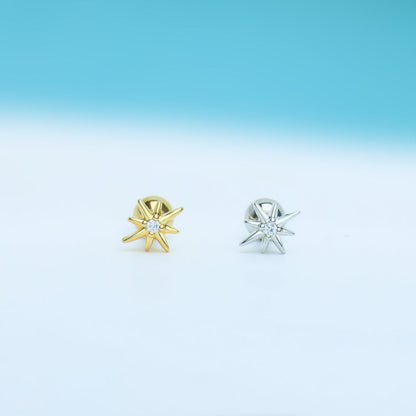 Octagonal Star Stud - OhmoJewelry