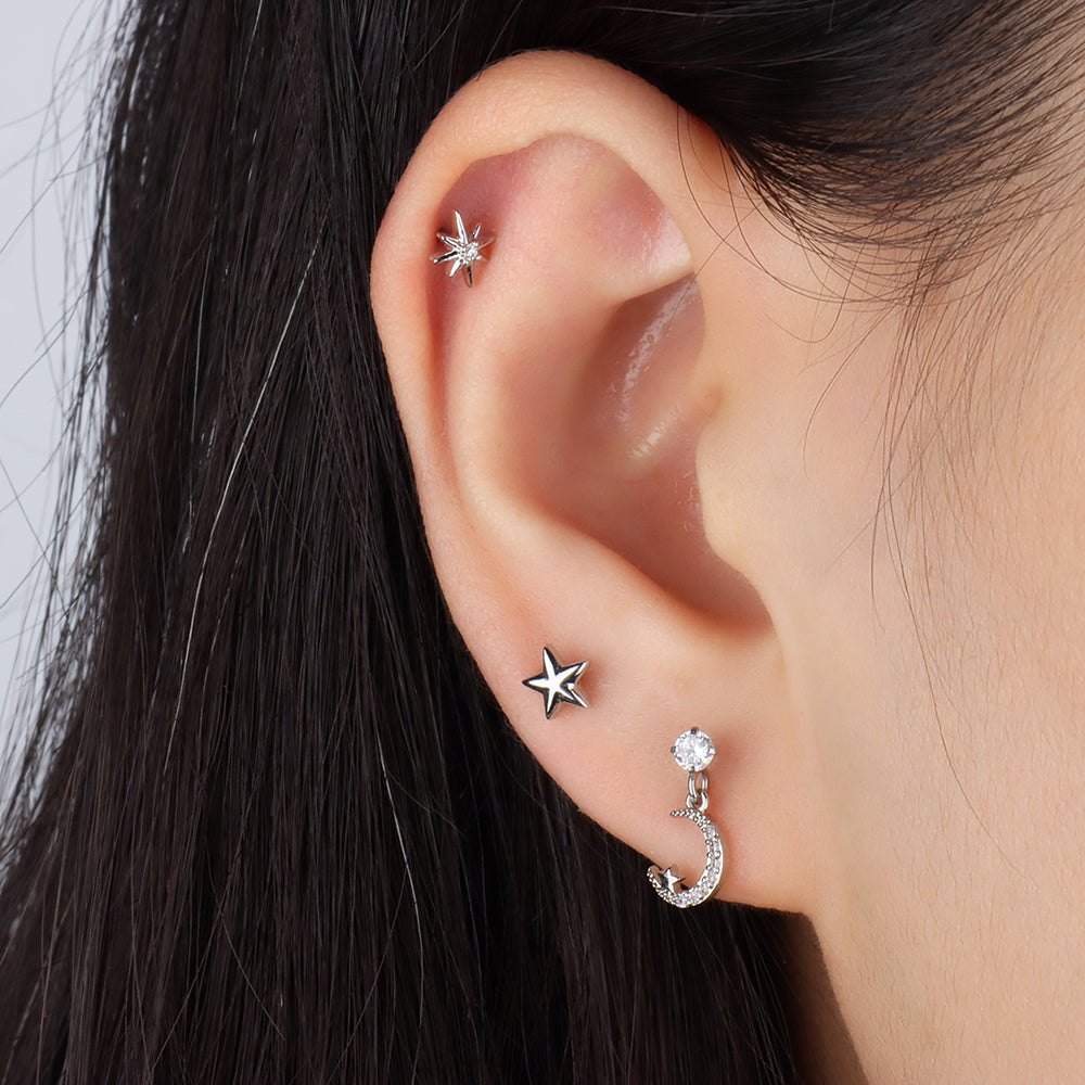 Octagonal Star Stud - OhmoJewelry