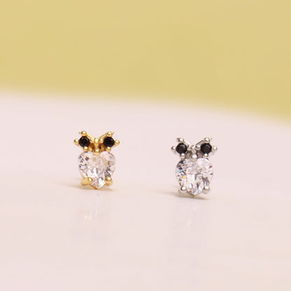 Owl Love Stud - OhmoJewelry