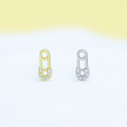 Paper Clip Studs - OhmoJewelry