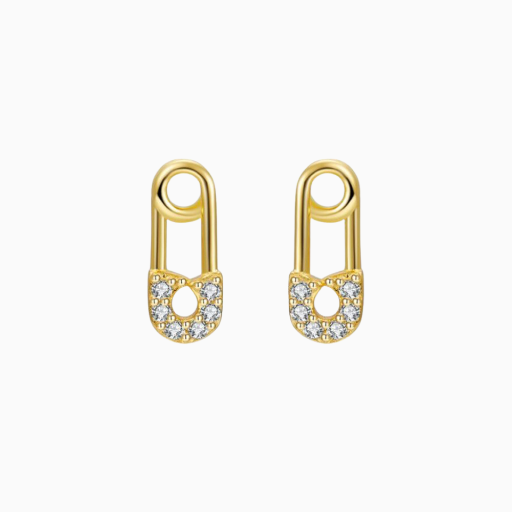 Paper Clip Studs - OhmoJewelry