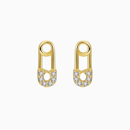 Paper Clip Studs - OhmoJewelry