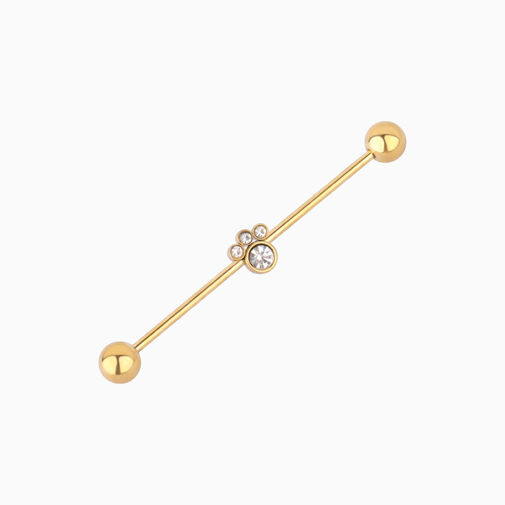 Paw Industrial Barbell - OhmoJewelry