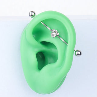 Paw Industrial Barbell - OhmoJewelry
