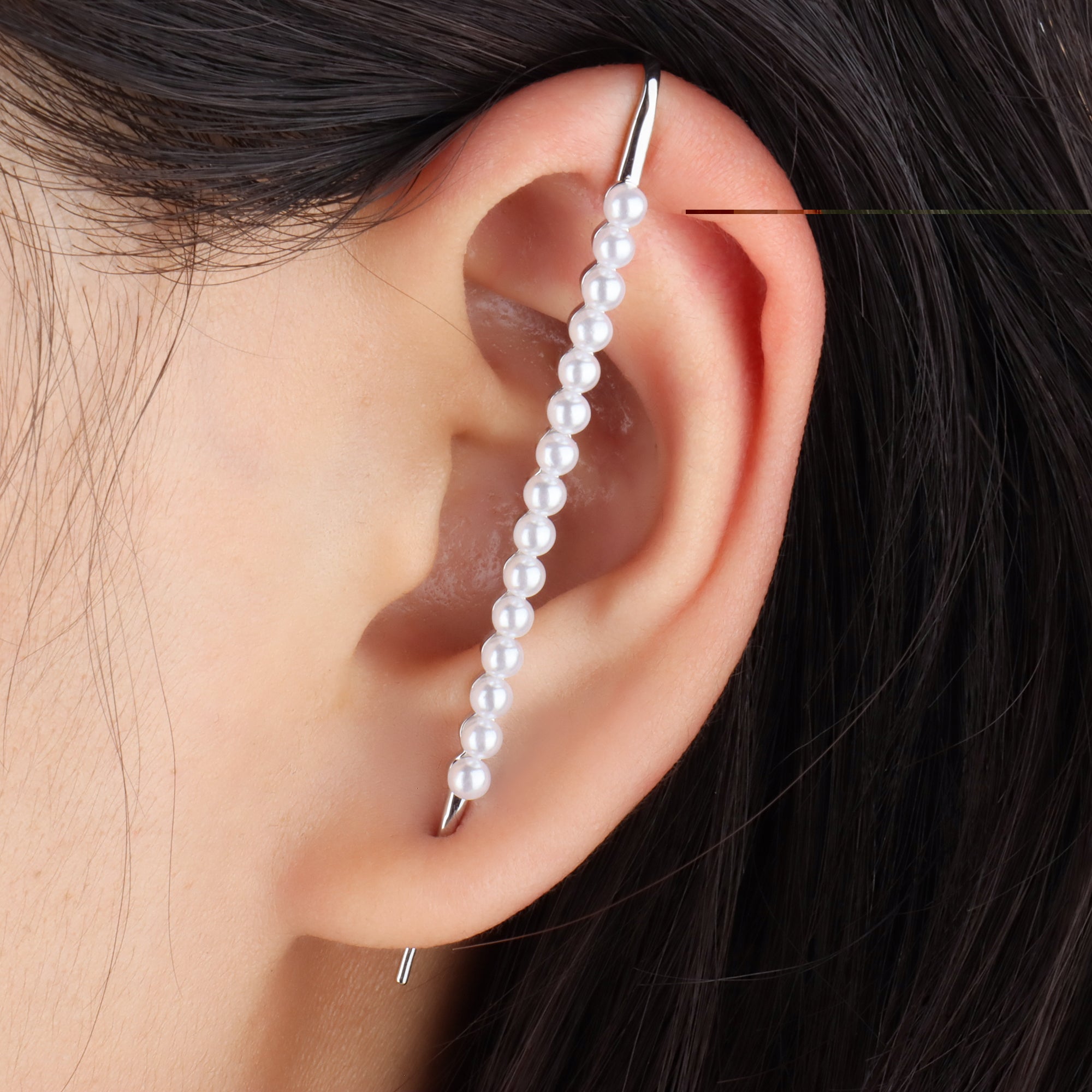 Pearl Ear Crawler - OhmoJewelry