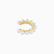 Pearl Ear Cuff - Brass - Oumo Jewelry