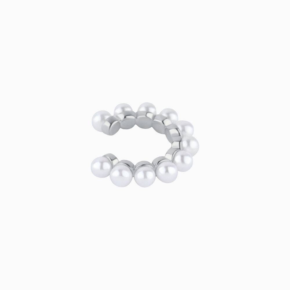 Pearl Ear Cuff - Brass - Oumo Jewelry