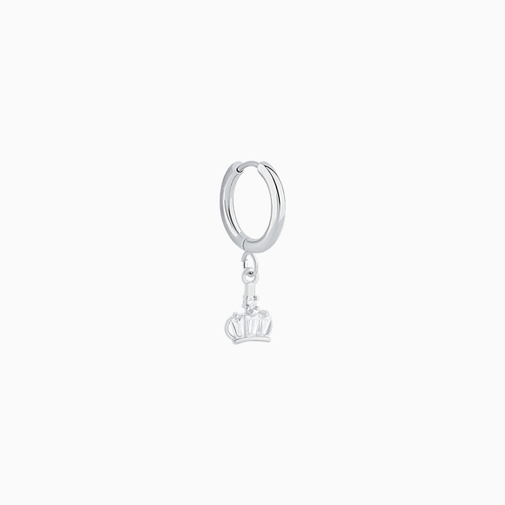 Petite Crown Drop - Stainless Steel - Lobe - Oumo Jewelry