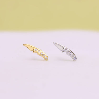 Petite Dagger Stud - OhmoJewelry