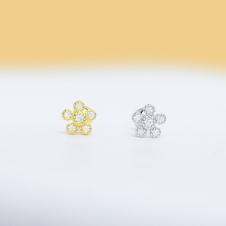 Petite Flower Stud - OhmoJewelry