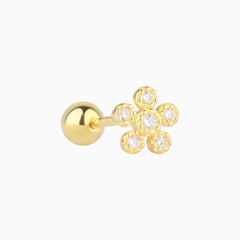 Petite Flower Stud - OhmoJewelry