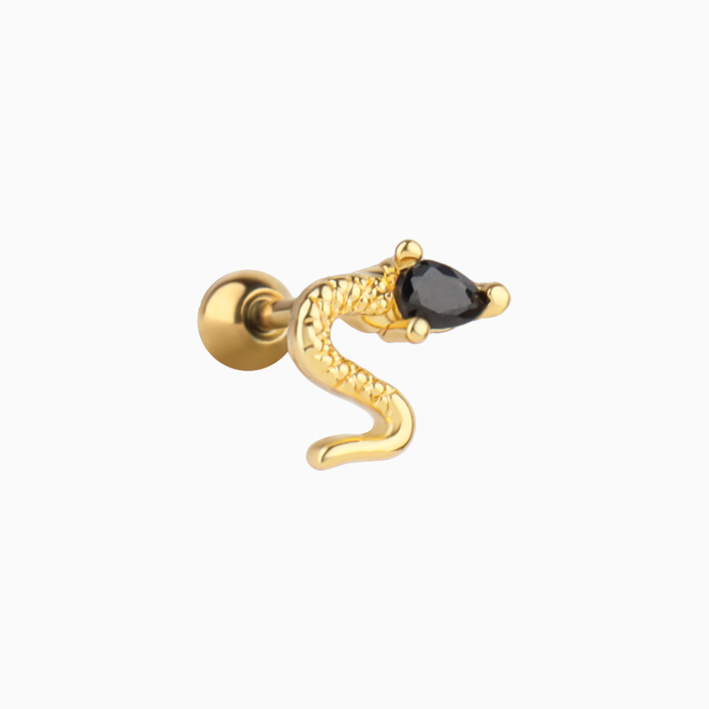 Petite Snake Stud - OhmoJewelry