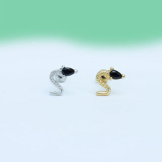 Petite Snake Stud - OhmoJewelry