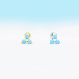 Petite Turquoise Stud - OhmoJewelry