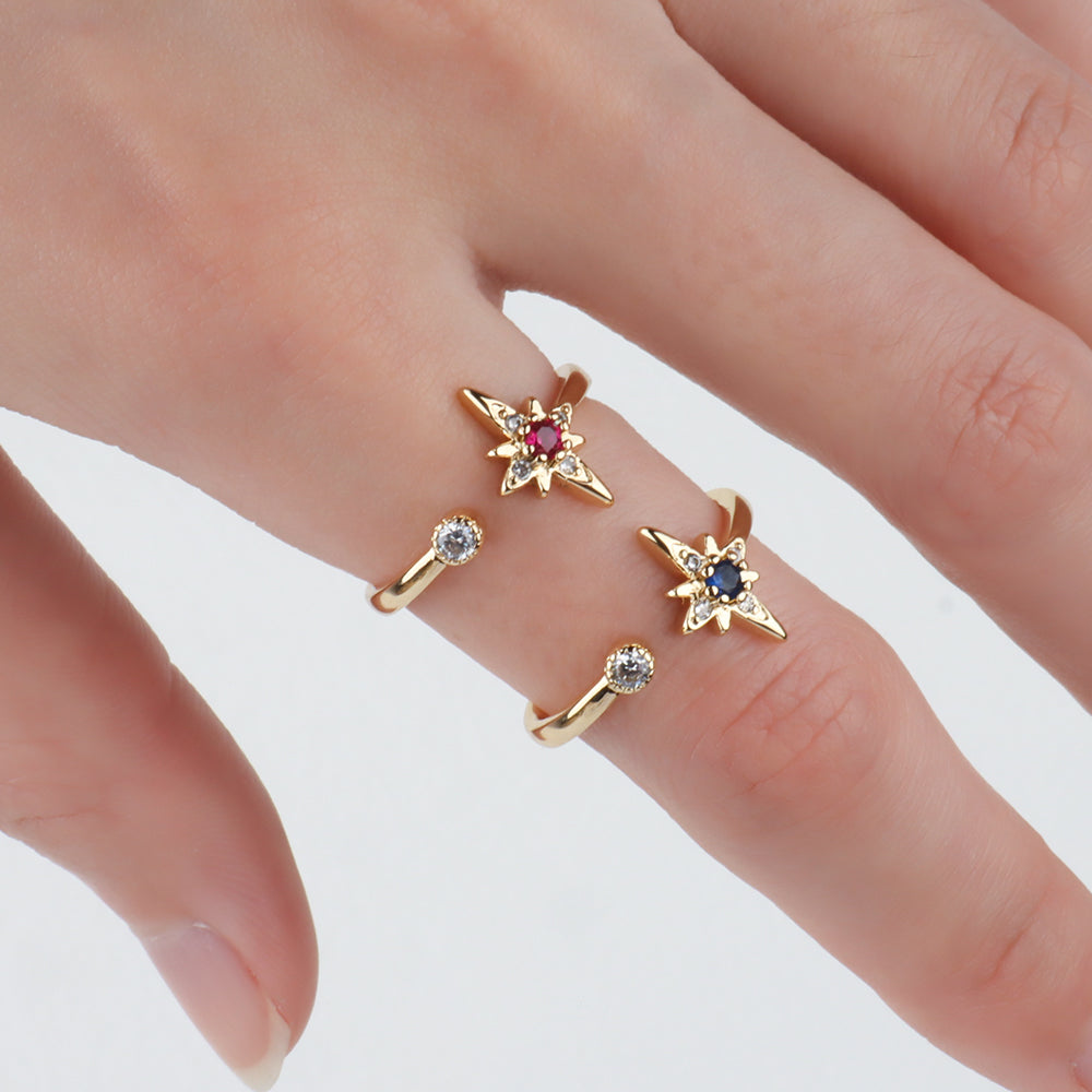 Octagonal Star Ring - OhmoJewelry