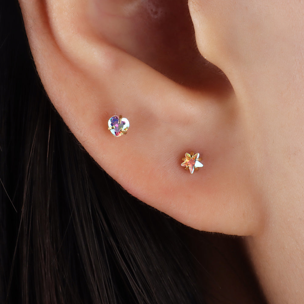 Pink Star Stud - OhmoJewelry