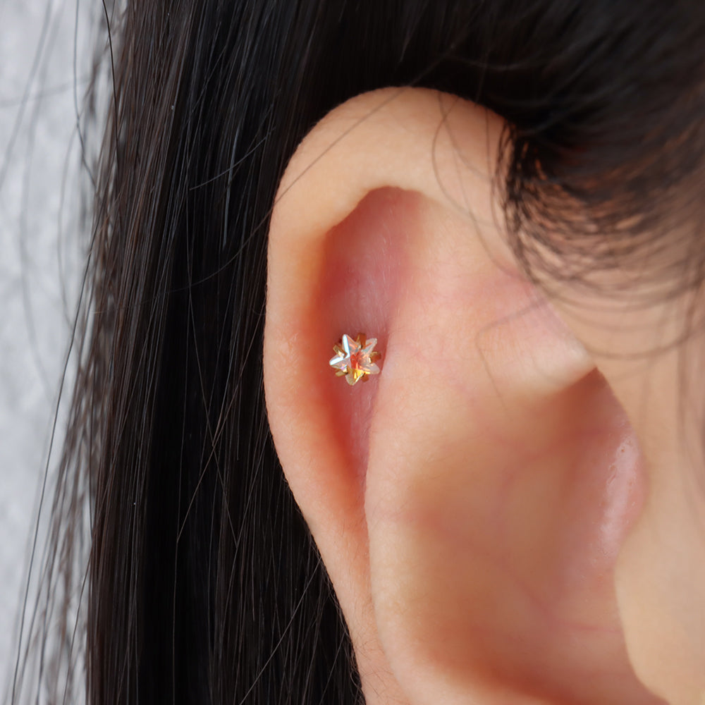 Pink Star Stud - OhmoJewelry