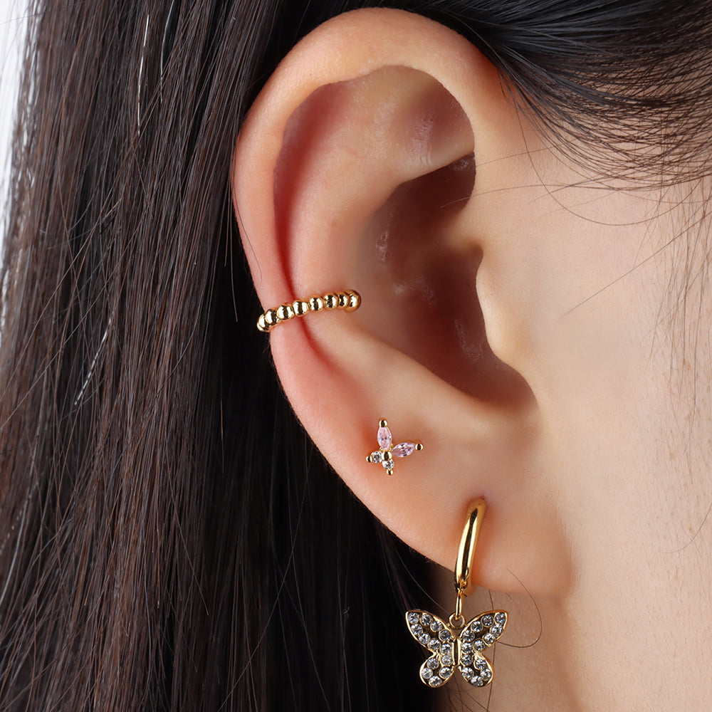 Playful Butterfly Stud - OhmoJewelry