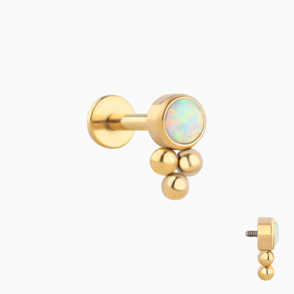 Psychedelic Opal Cool Stud - OhmoJewelry