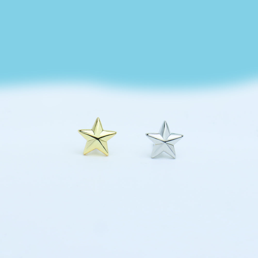 Puff Star Stud - OhmoJewelry