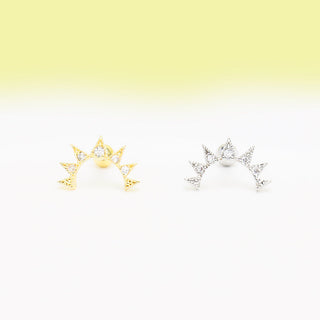 Punk Pointed Triangle Stud - OhmoJewelry