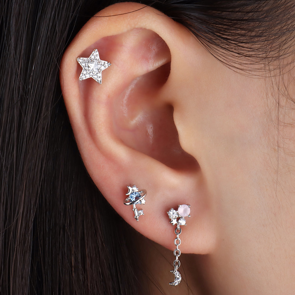 Dreamy Starry Sky Stud - OhmoJewelry