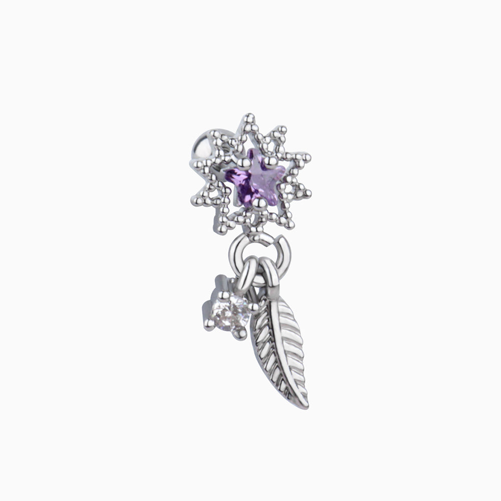 Purple Star Drop - OhmoJewelry